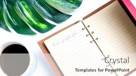  Presentation with mental health - Slide set with mental-health-practices-list background and a cream colored foreground