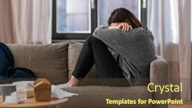  Presentation with mental health - Presentation theme featuring mental-health-psychological-problem background and a tawny brown colored foreground