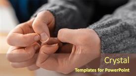  Presentation with mental health - Slide set having mental-health-psychological-problem background and a tawny brown colored foreground