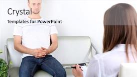  Presentation with environmental psychology man green - Presentation consisting of mental heath - man with problem on reception background and a  colored foreground