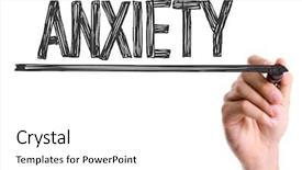  Presentation with anxiety - Slides consisting of mental illness - hand with marker writing background and a white colored foreground