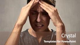  Presentation with headache - Slide deck consisting of mental illness - headache background and a tawny brown colored foreground