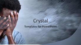  Presentation with mental illness - Theme enhanced with mental illness - headache background and a light blue colored foreground