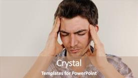  Presentation with headache - Presentation theme consisting of retriver - friendly dog and cat resting background and a seafoam green colored foreground