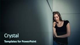  Presentation with gloomy - Presentation theme having live - cheerful couple searching internet background and a violet colored foreground.