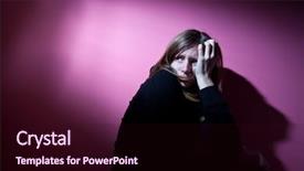  Presentation with mental illness - Theme featuring 3d character slides - 3d man playing background and a  colored foreground.