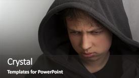  Presentation with mental illness - Presentation design consisting of mental illness children - problems of teenagers background and a dark gray colored foreground