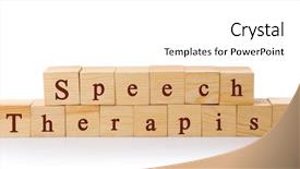  Presentation with mental illness - Amazing presentation having mental illness children - wooden cubes with text speech backdrop and a white colored foreground