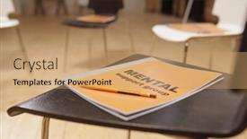  Presentation with group support - Cool new slide set with mental-support-group-journal backdrop and a coral colored foreground