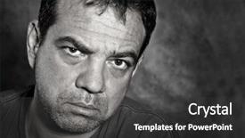  Presentation with mental - Colorful presentation theme enhanced with mental toughness - brutal man backdrop and a dark gray colored foreground