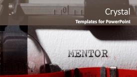  Presentation with mentor - Presentation enhanced with mentor-word-written background and a tawny brown colored foreground