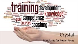  Presentation with knowledge management - Audience pleasing PPT layouts consisting of mentoring development skills motivation backdrop and a coral colored foreground
