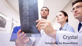  Presentation with spine surgery - PPT layouts with mentoring pictures - surgery people healthcare and medicine background and a light blue colored foreground