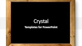  Presentation with wood board - Slide set having menu board - blank blackboard copyspace with wood background and a black colored foreground