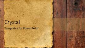  Presentation with manuscript - Beautiful PPT theme featuring menu board - vintage old grungy paper backdrop and a gold colored foreground