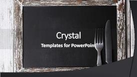  Presentation with color - Cool new slides with menu board on color wooden backdrop and a dark gray colored foreground