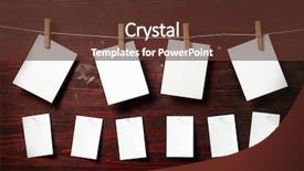  Presentation with old paper rope border - Presentation theme enhanced with menu card - photo paper attach to rope background and a tawny brown colored foreground