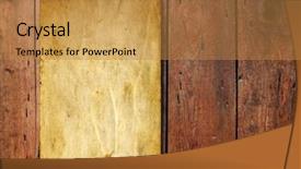  Presentation with antique paper texture - Audience pleasing presentation consisting of menu card - vintage old grungy paper backdrop and a gold colored foreground