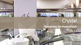  Presentation with modern food - Amazing slides having menu on glass table close backdrop and a coral colored foreground