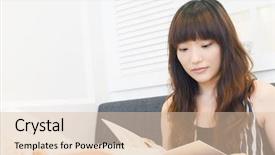  Presentation with restaurant menu - Beautiful PPT theme featuring closeup of the pear blossom in spring backdrop and a tawny brown colored foreground