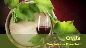  Presentation with wine - Cool new slides with menu listing - wine backdrop and a tawny brown colored foreground