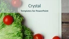  Presentation with cherry - Cool new slide deck with menu-sheet-of-paper backdrop and a sky blue colored foreground