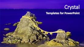  Presentation with rocks - Presentation design consisting of meoto iwa rocks futami mie prefecture japan known in english as the wedded rocks they are considered sacred and represent husband and wife background and a royal blue colored foreground