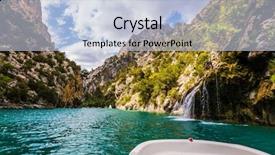  Presentation with peter walking on water - Presentation theme with mercantour park provence alps france background and a  colored foreground