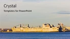  Presentation with harlem new york - Beautiful PPT theme featuring merchant navy - port in upper new york backdrop and a  colored foreground