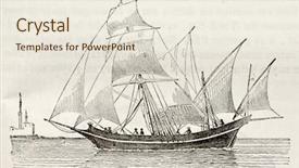  Presentation with navy vessel - Colorful PPT layouts enhanced with merchant navy - sacoleve type of vessel old backdrop and a sky blue colored foreground