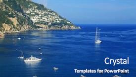  Presentation with navy - Beautiful PPT theme featuring merchant navy - sailing ships on the mediteranean backdrop and a  colored foreground