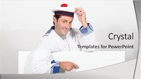  Presentation with navy - PPT layouts featuring merchant navy - sailor with a blank rectangle background and a light gray colored foreground