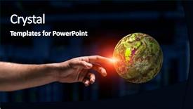  Presentation with creation - Cool new presentation design with mercury - idea of earth creation backdrop and a black colored foreground