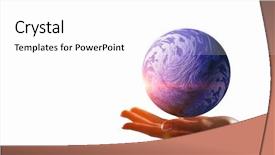  Presentation with mercury planet - Audience pleasing PPT layouts consisting of mercury - planet on palm backdrop and a white colored foreground