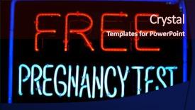  Presentation with neon - PPT theme featuring mercury element - neon alphabet with symbols letters background and a wine colored foreground