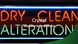  Presentation with 80s era neon lights sign - Slide deck enhanced with mercury element - neon sign series dry clean background and a  colored foreground