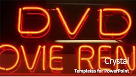  Presentation with 80s era neon lights sign - Presentation having mercury element - neon sign series dvd movie background and a  colored foreground