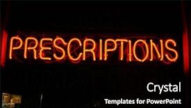  Presentation with prescriptions - Presentation design having mercury element - neon sign series prescriptions background and a black colored foreground