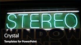  Presentation with mercury - Theme consisting of mercury element - neon sign series stereo background and a black colored foreground