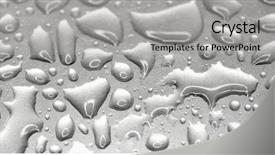  Presentation with mercury - Amazing PPT layouts having mercury on textural metal surface backdrop and a light gray colored foreground