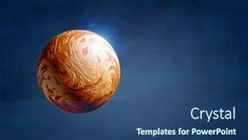  Presentation with mercury planet - PPT theme consisting of mercury-planet-mixed-media-mixed background and a ocean colored foreground