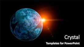  Presentation with mercury planet - Beautiful slide deck featuring mercury planet mixed media backdrop and a black colored foreground