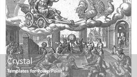  Presentation with mercury - Amazing PPT layouts having mercury-rides-in-his-chariot backdrop and a gray colored foreground