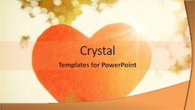  Presentation with effect - Colorful PPT theme enhanced with mercy - hand holding paper heart instagram backdrop and a gold colored foreground