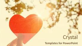  Presentation with effect - Slide deck consisting of mercy - hand holding paper heart instagram background and a cream colored foreground