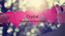  Presentation with vintage paper - PPT theme having mercy - hands holding a string background and a coral colored foreground