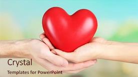  Presentation with heart hands - Cool new slides with mercy - heart in hands on nature backdrop and a lemonade colored foreground