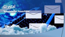  Presentation with stock exchange - Amazing presentation design having merge - digitally composite image of storm backdrop and a ocean colored foreground