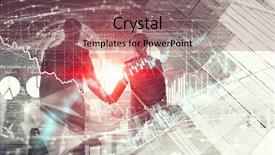  Presentation with media - Amazing PPT layouts having merge - merging with big business mixed backdrop and a violet colored foreground