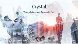  Presentation with elegant business social media - Audience pleasing presentation consisting of merge - merging with big business mixed backdrop and a  colored foreground